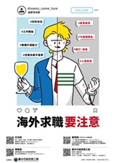 海外打工海報